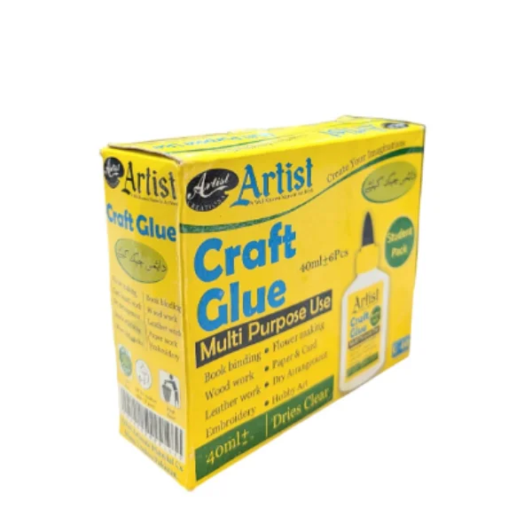 ARTIST White Glue 40ml – Strong Adhesive for School, Office & Craft Use