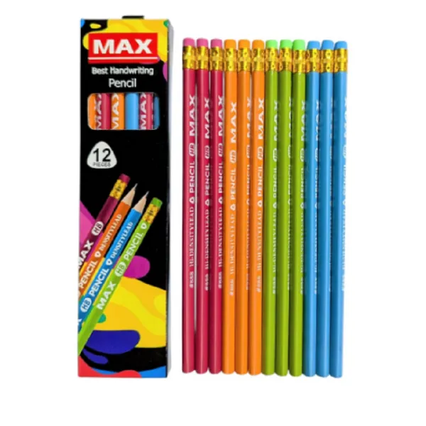 <h2>HB Max Lead Pencils 12 Pcs – Smooth Handwriting Pencils</h2>