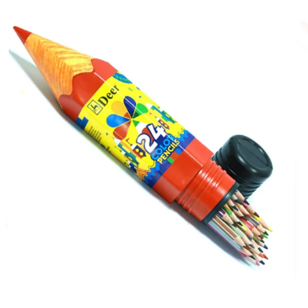Buy DEER Colour Pencil 24 Full Size Online in Pakistan | Stationary.pk