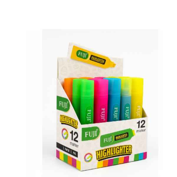 FUJI highlighter smooth fluorescent 1 pcs marker for study office notes Pakistan