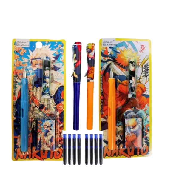 <h2>Fountain Pen 1004 With Ink Cartridges 10 Pcs Set</h2>
