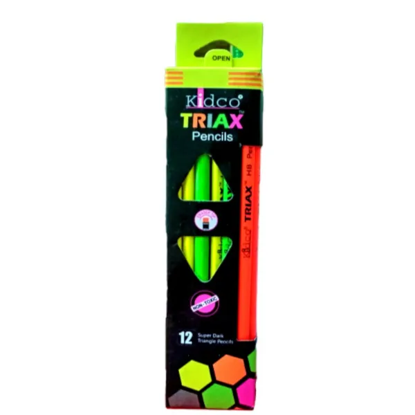 <h2>KIDCO Triax Wooden Pencils 12 Pcs Pack – School Pencils</h2>
