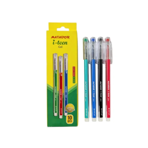 Matador i-teen Gel 10Pcs Pack smooth writing gel pens Pakistan