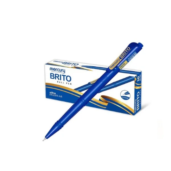 Mercury Brito Ball Pen Pack of 10Pcs smooth writing ball pens Pakistan