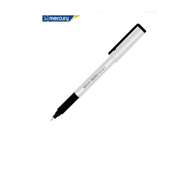 Mercury Micro Fineline Pointer Black 0.4mm Pack of 10 Fine Tip Pens