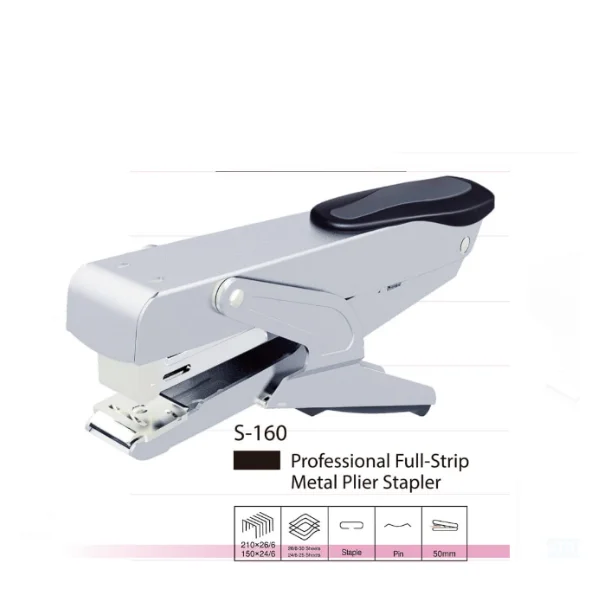 STD S-160 PROFESSIONAL FULL STRIP METAL PLIER STAPLER Heavy Duty Model
