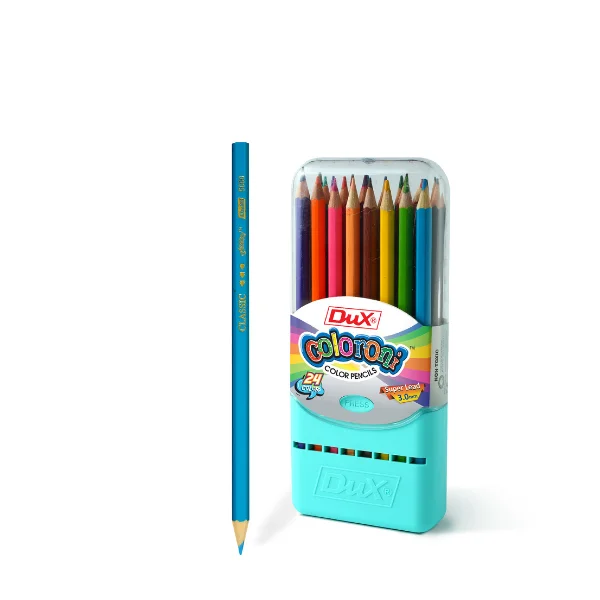 Dux colored pencils full size 24 colors smooth coloring pencil set for kids students school drawing Pakistan