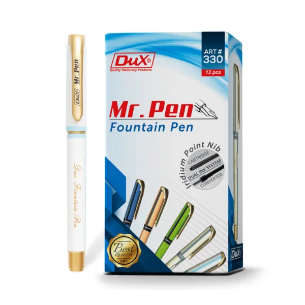 <h2>Dux Fountain Pen 330 MrPen 1 Pcs – Smooth Writing Pen</h2>