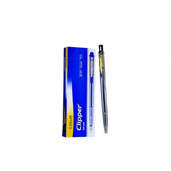 Dollar Clipper Ballpoint Pen 10 Pcs Pack Smooth Writing Pens for Office and School Use