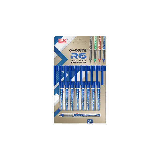 ORO O-Write R6 Galaxy Rollerball Pen 0.6mm 10 Pcs