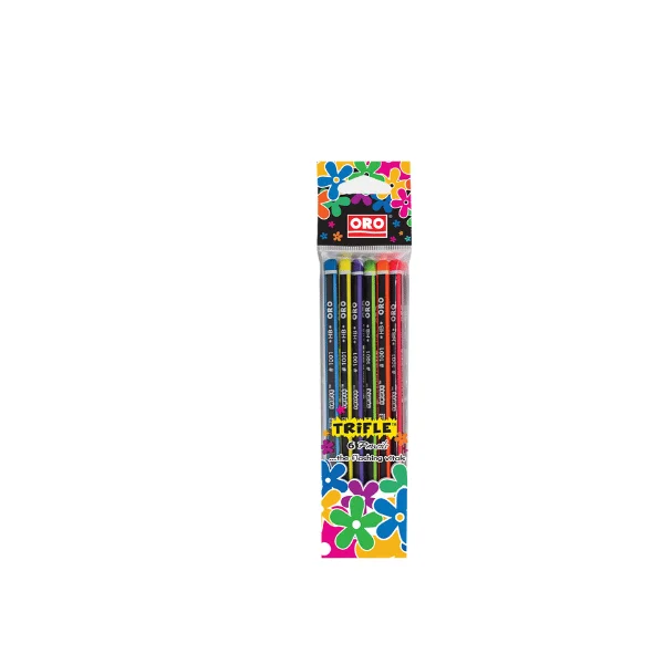 ORO Trifle Poly Bag Pack of 6 Pencils