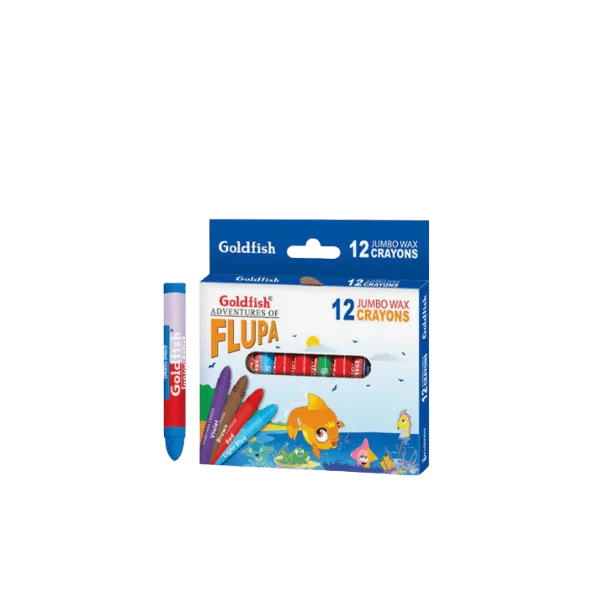 Goldfish crayon jumbo color pack of 12 bright kids drawing crayons for school art and coloring Pakistan