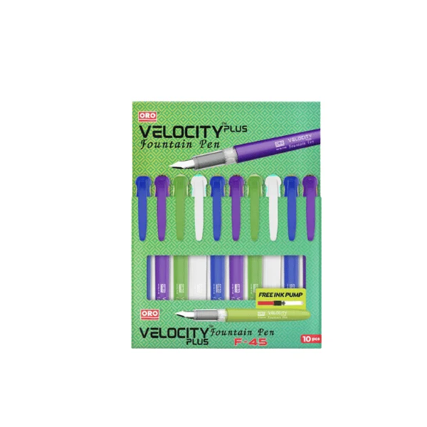 <h2>ORO Velocity Plus Fountain Pen – Smooth Writing 1 Pcs</h2>