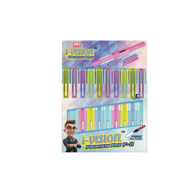 ORO I-Vision Fountain Pen innovative design clear ink flow stationery