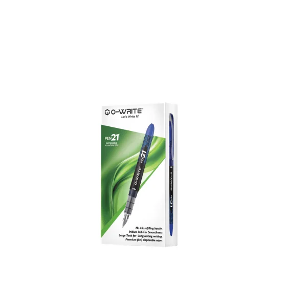 ORO O-Write PEN21 disposable fountain pen smooth nib black ink stationery