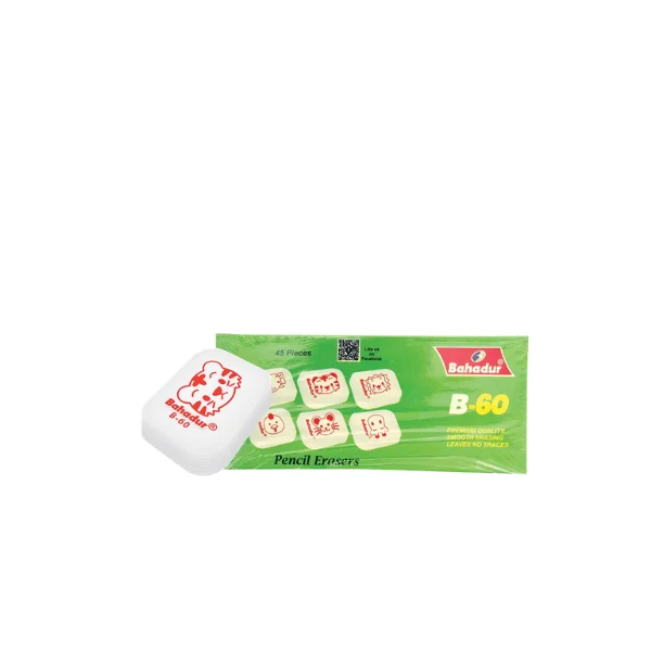 Bahadur B60 Soft Erasers Pack of 45