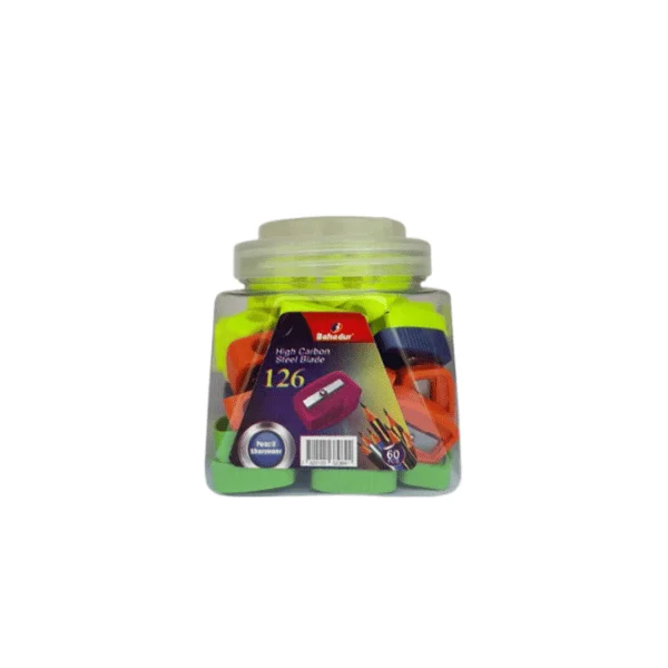 Bahadur Sharpeners 126 Jar 60 Pcs bulk pencil sharpener pack Pakistan