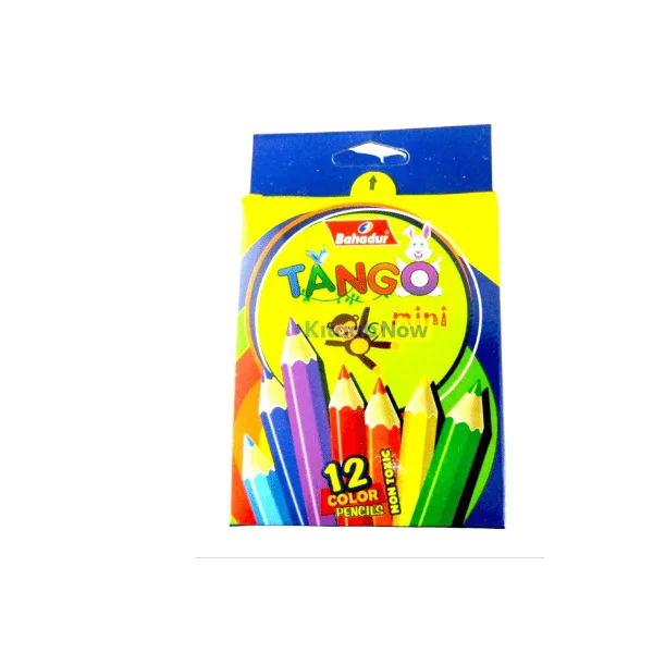 Bahadur Tango Mini Color Pencil Set 12 pcs half box smooth coloring pencils for kids school Pakistan