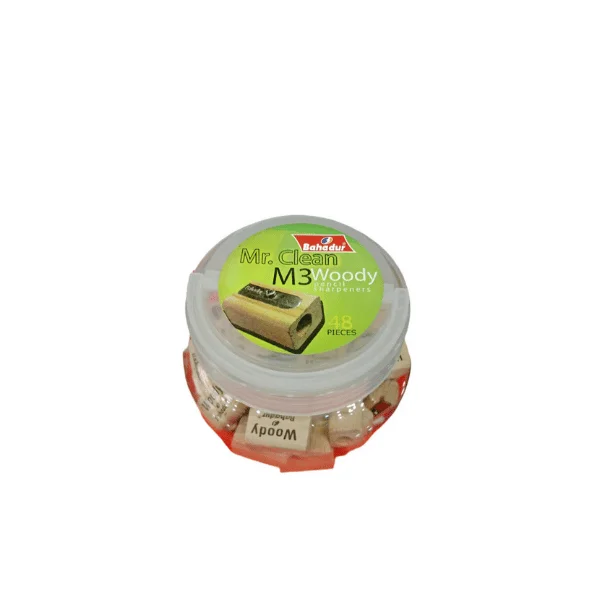 <h2>Bahadur Woody Sharpener M-3 48 Pcs Jar – Pencil Sharpener</h2>