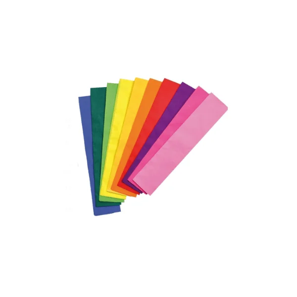 Crepe paper roll sheets pack of 10 multi-color decoration craft Lahore