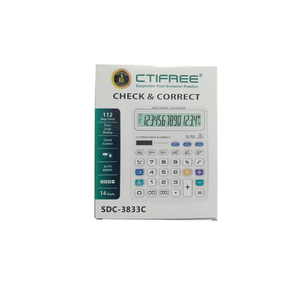 <h2>CTIFREE SDC-3833C Calculator – Desktop Office Calculator</h2>