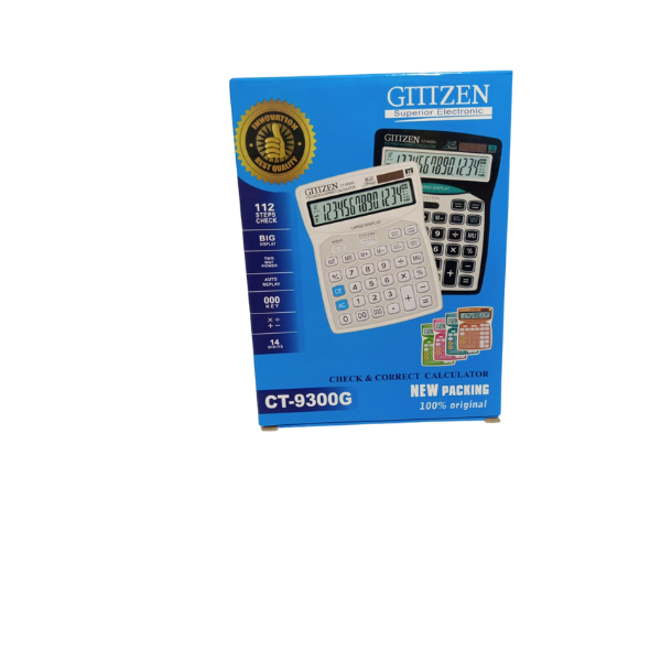 Gittzen Calculator 9300-G 12 Digit Desktop Office Edition