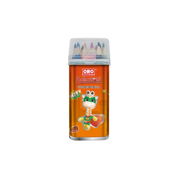 <h2>KOLORTOTS Tin Jar 12 Half Size Color Pencils</h2>