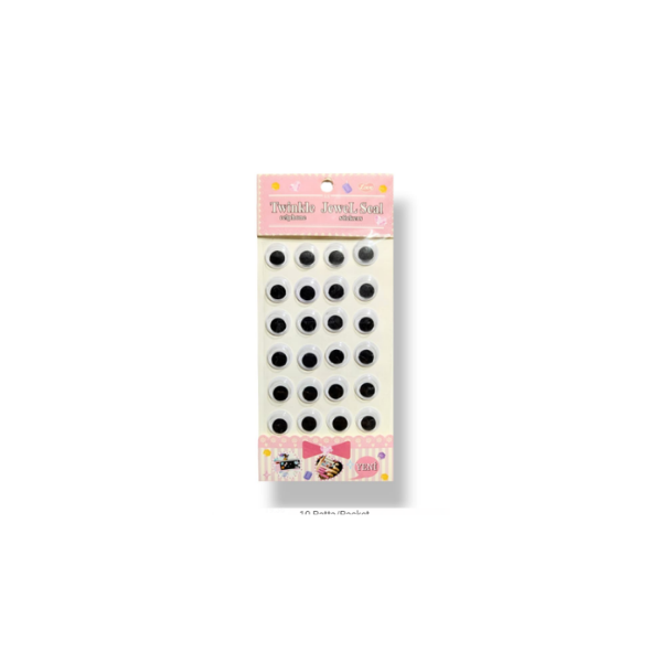 Pack of 3 Googly Eyes Crystal Beads Stickers for Crafts Supplies