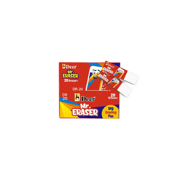 <h2>Deer Mr Eraser DR-20 – Premium Soft Eraser 20 Pcs</h2>