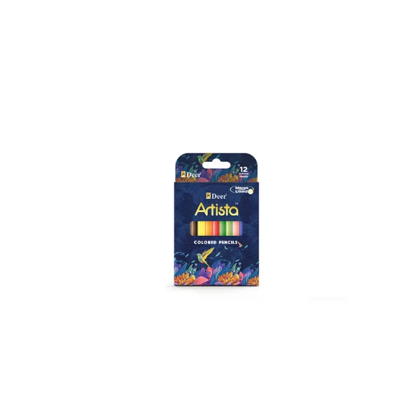 <h2>Deer Artista Premium Half-Length Color Pencils – 12 Pcs</h2>