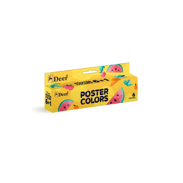 <h2>Deer Premium Poster Colors – 6+1 Set</h2>