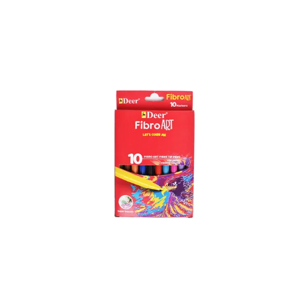 <h2>Deer FibroArt Color Markers – 10 Colors Box</h2>