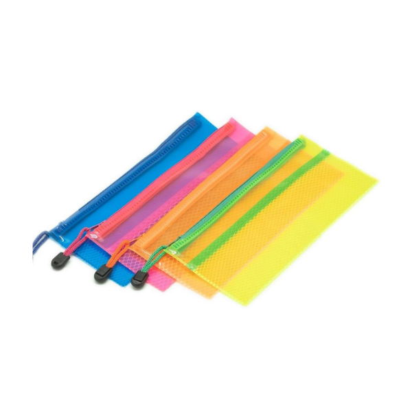 <h2>Jali Pouch Neon – Colorful Mesh Stationery Storage Pouch</h2>