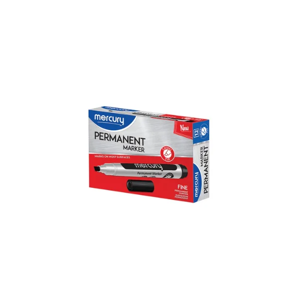 Mercury Permanent Marker Chisel Tip Waterproof Bold Writing Pen