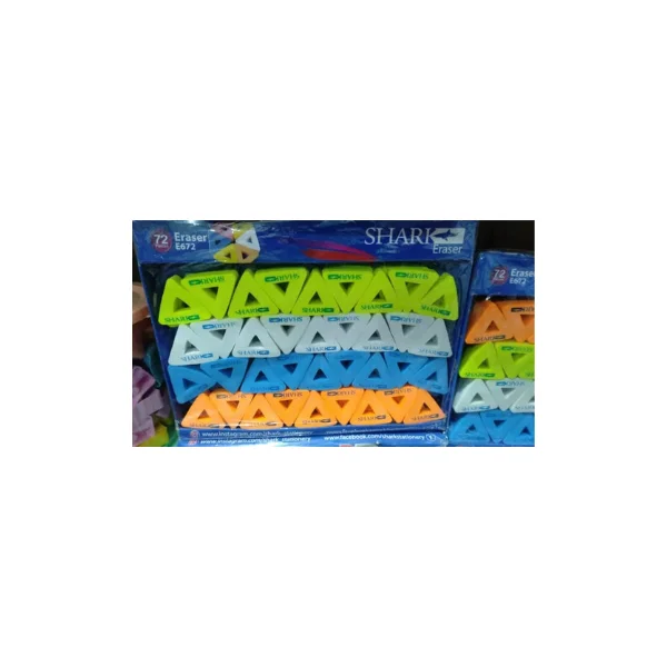 <h2>Shark Triangular Small Erasers – 72 Pcs Pack</h2>