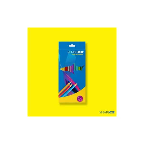 <h2>Shark Thunder Colour Pencils – 12 Pcs</h2>