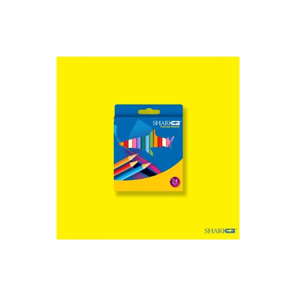 <h2>Shark Thunder Colour Pencils – 24 Pcs</h2>
