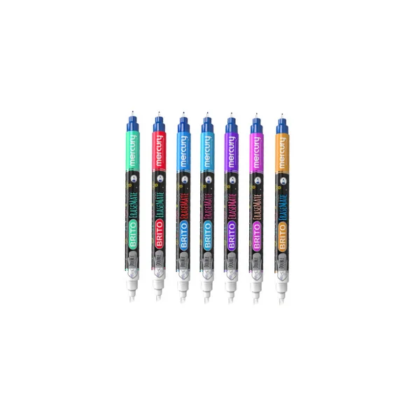 Brito Erase Mate Ink Corrector Pack Of 10pcs Precision Collection