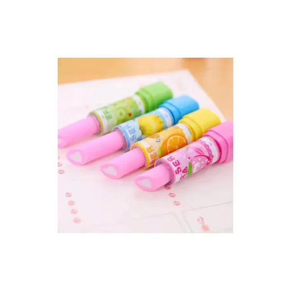 <h2>Lipstick Shape Eraser – 1 Pc Multicolour</h2>