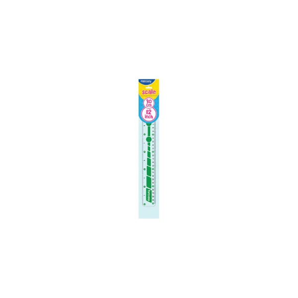 Mercury Scale 12 Inch Transparent Precision Measuring Ruler