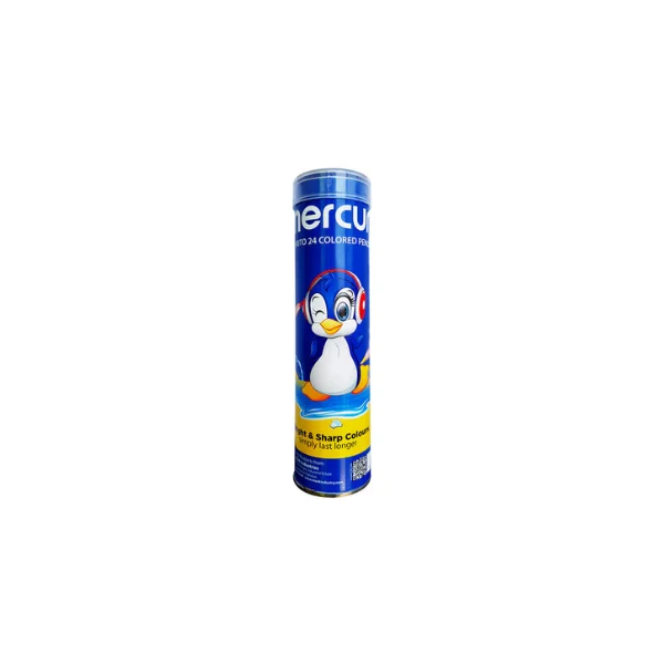 Mercury 24 Colour Full Size Tin Metal Storage Art Set