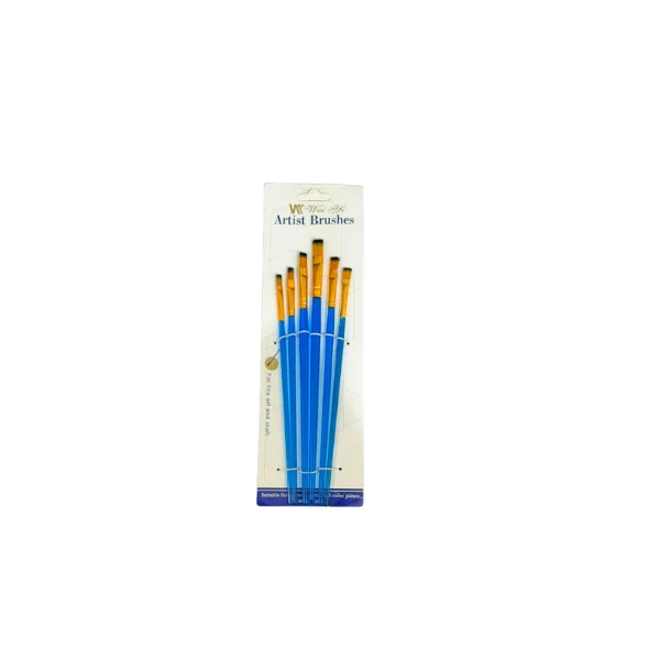 <h2>Wei Xi Artist Brushes Flat Set – 6 Pcs Painting Supplies</h2>