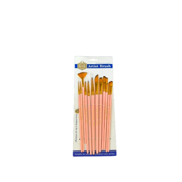 <h2>Keep Smiling Artist Brush Set – 10 Pcs Painting Supplies</h2>