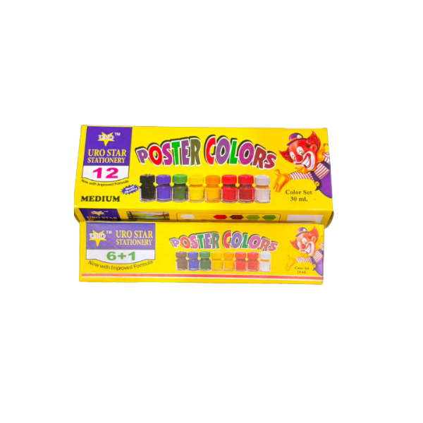 <h2>URO Star Poster Colors Set – 12 Colours Art Supplies</h2>
