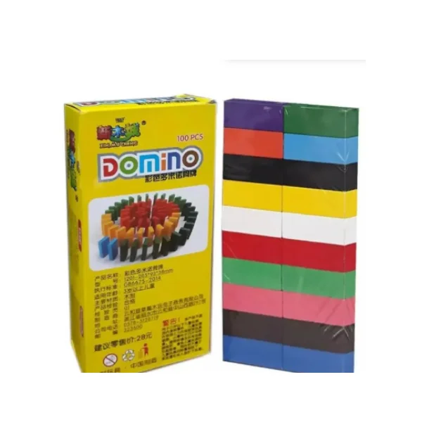 <h2>50 Pcs Wooden Domino Blocks – Stacking Toy for Kids</h2>