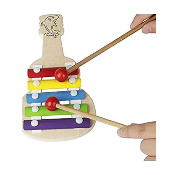 <h2>Wooden Guitar Xylophone – Musical Learning Toy for Kids</h2>